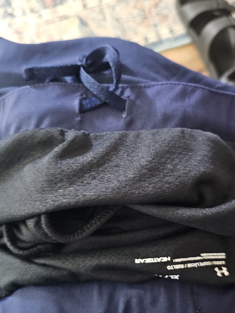 Under Armour Women's Navy Athletic Running Shorts - Picture 7 of 7